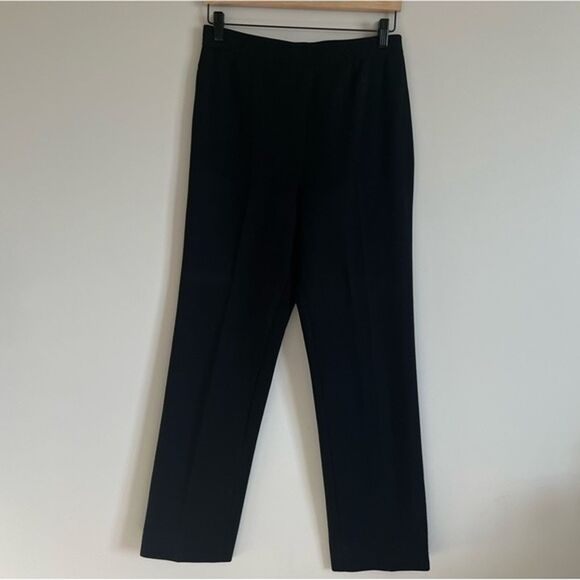 Vintage Givenchy Sport Pants Wool Blend Black Pull On Sz 12 - Picture 2 of 12